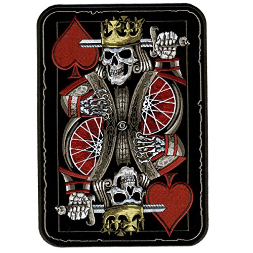 SUICIDE KING, Iron-On / Saw-On Rayon PATCH - 3.5" x 4", Exceptional Quality