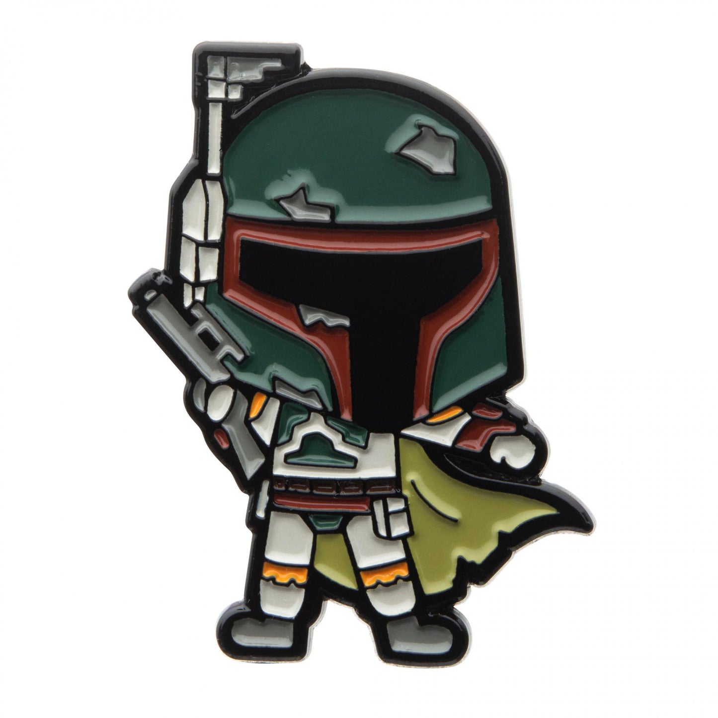 Star Wars Boba Fett Chibi Pin - Mandalorian Boba Fett Chibi Colorful Enamel Pin