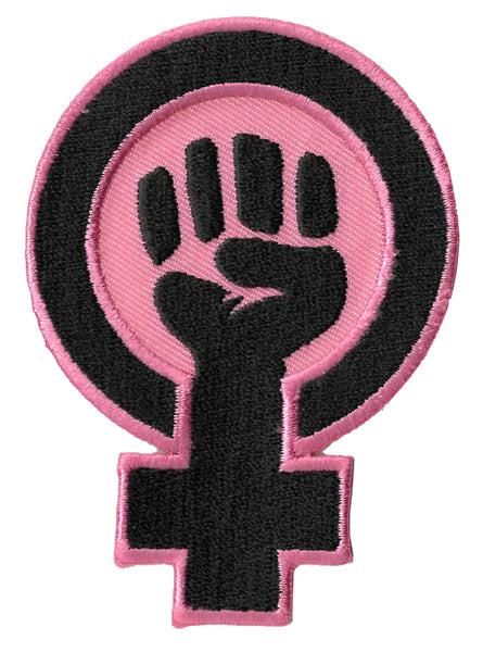 WOMAN POWER PATCH - Matt Stewart Art's WOMAN POWER - Embroidered Artwork Iron-On / Sew-On PATCH - 3.5" x 2.5"