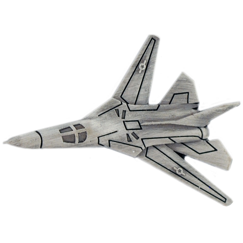 AIRCRAFT & HELICOPTERS, APL F-111 AARDVARK Pewter - Original Artwork, Expertly Designed PIN - 1.50"