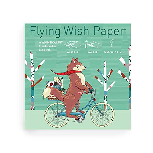 Flying Wish Paper® - Write it., Light it, & Watch it Fly - New! MR. FOX'S BOXES - 5" x 5" - Mini Kits