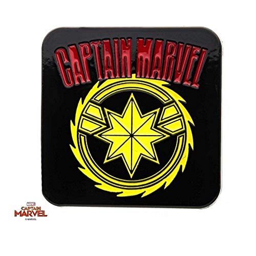 Captain Marvel Yellow Star, Original Artwork - Enamel Pin, Size - 3.3 cm