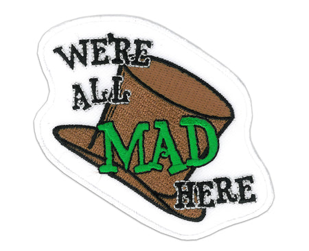 We're ALL MAD - Orginal Artwork Embroidered Iron On Patch - 3" x 3.25"