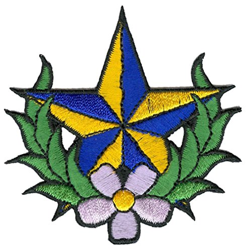 Adam Potts - Blue and Gold Nautical Star - Embroidered Patch