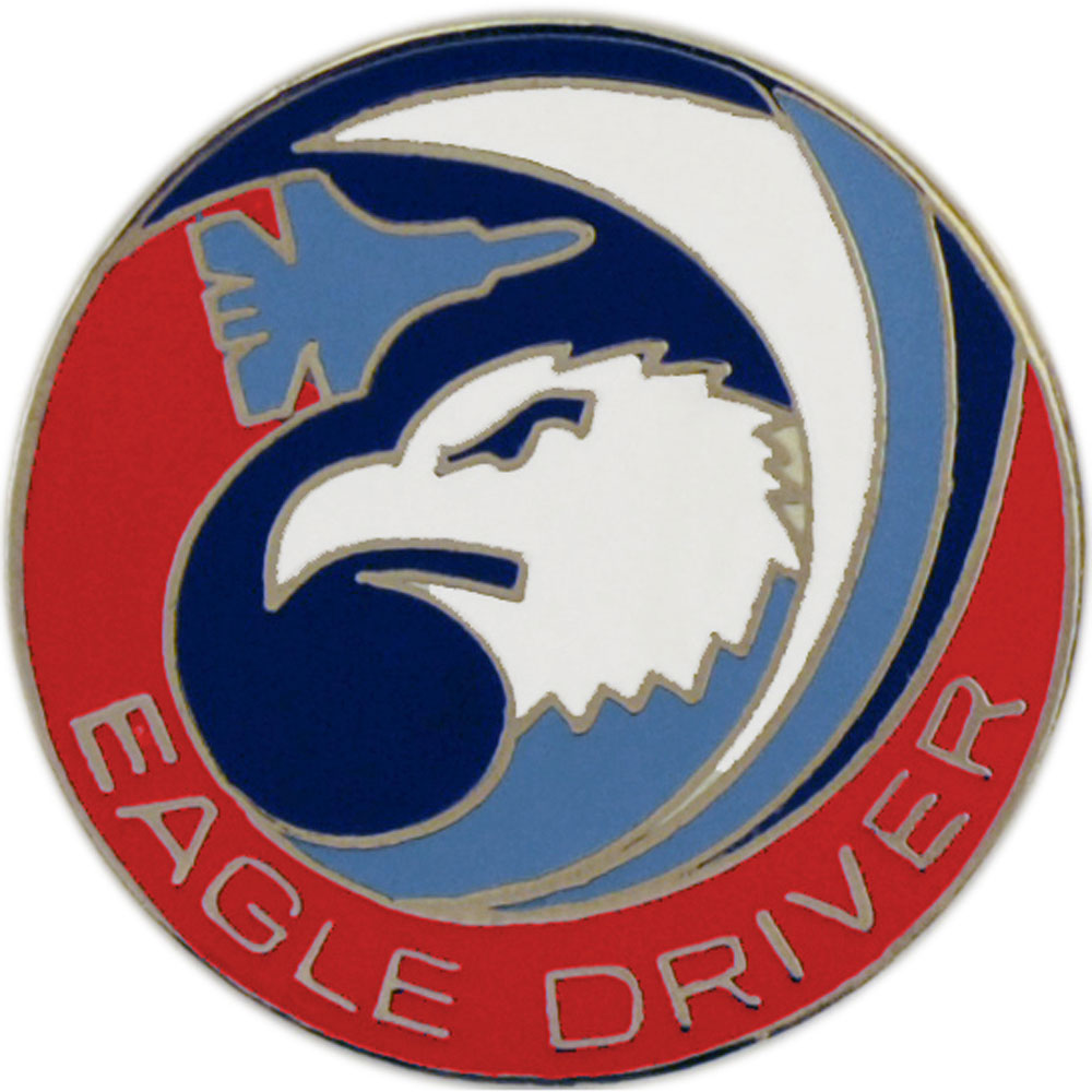 U.S. AIR FORCE, EAGLE DRIVER - Original Artwork, Expertly Designed PIN - 1"