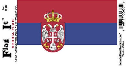 Serbia decal for auto, truck or boat