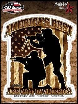 7.62 Design - America's Best Are Not In America - Large Sticker / Decal