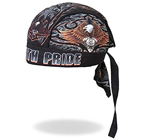Authentic Bikers Premium Headwraps, RIDE WITH PRIDE - High Quality Micro-Fiber & Mesh Lining HEADWRAP