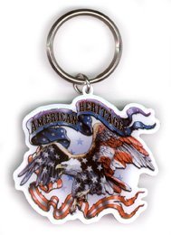 - American Heritage Eagle - Metal Keychain