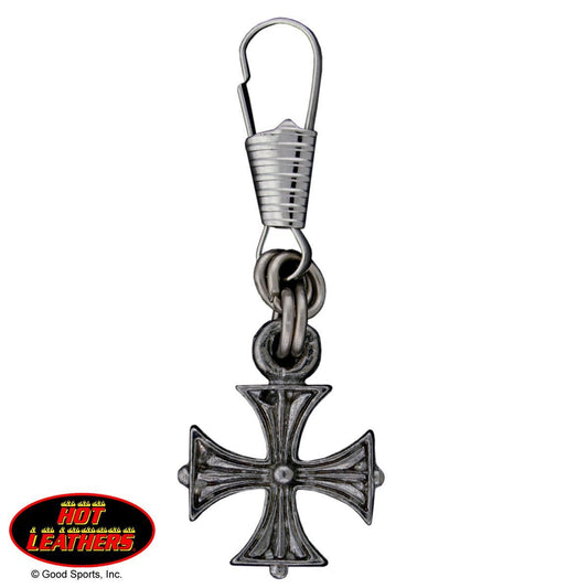 "Bikers Zipper Pullers Grips, IRON CROSS, 2"" x 1"" - ZIP PULLER"