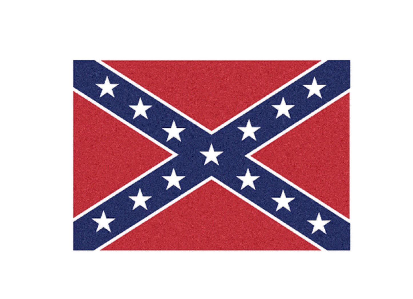 Confederate Heavy Duty Vinyl Bumper Sticker (3 x 5 Inches)