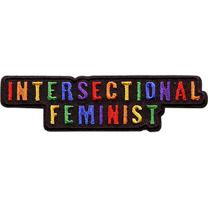 JAC INTERSECTIONAL FEMINIST - Sew Iron on, Original Artwork - Patch - 1.3" x 4.6"