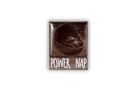 Baby Yoda PIN - THE CHILD "POWER NAP", Star Wars Mandalorian Novelty Licensed Base Metal Curious Enamel Lapel PIN