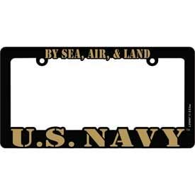 United State Navy Proud to Serve Auto License, Plate Frame USN - 6" X 12"
