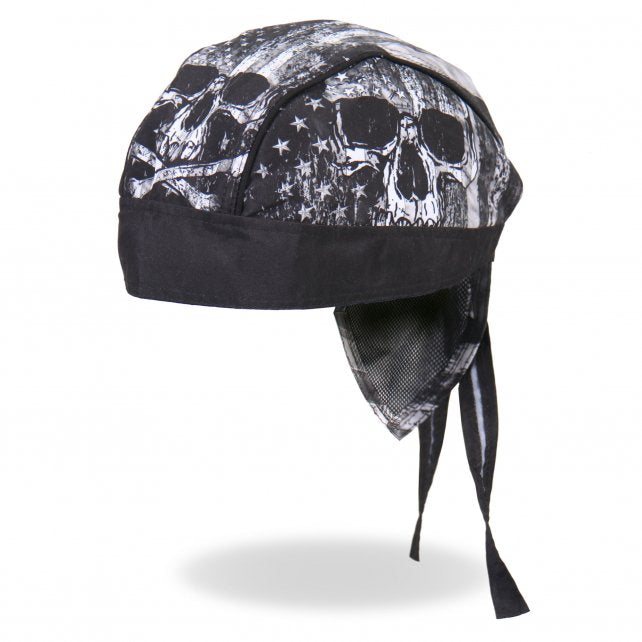 SKULL FLAG - High Quality Micro-Fiber Bikers HEADWRAP