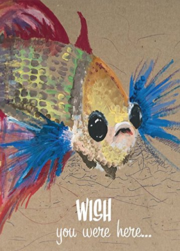 Flying Wish Paper Greetings Kit - Wishing Fish - Greeting Card & Gift Combo