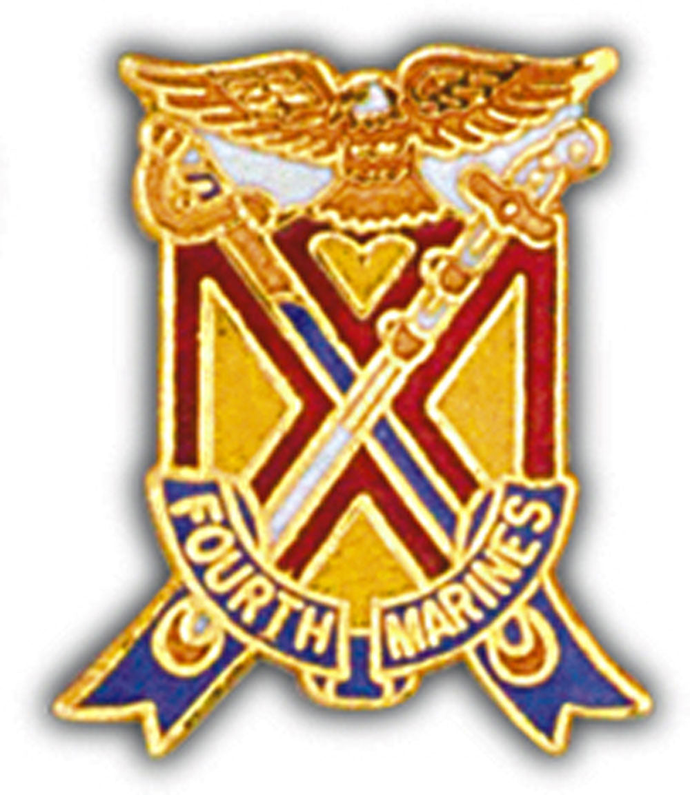 U.S. MARINES, Marines 4th Regiment - Original Artwork, Expertly Designed PIN - 1"