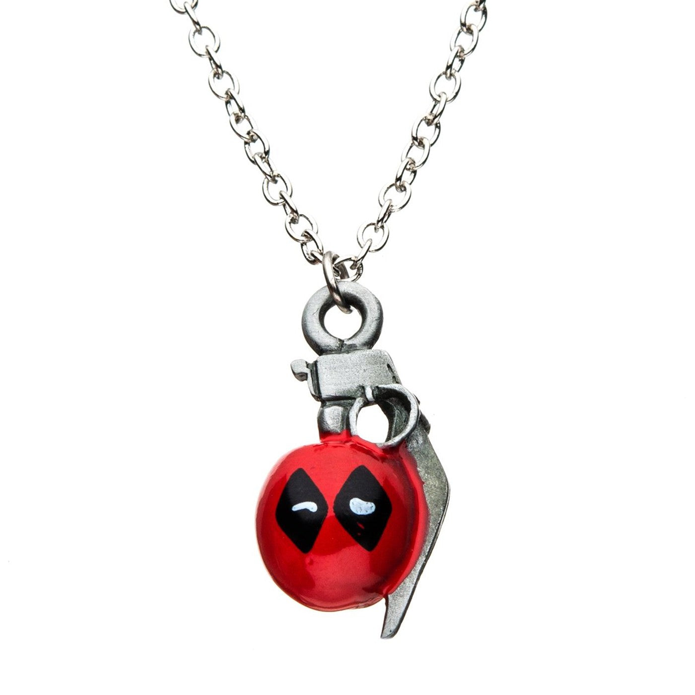 Marvel Deadpool Grenade, Officially Licensed Pendant Necklace
