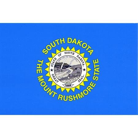 South Dakota flag decal for auto, truck or boat