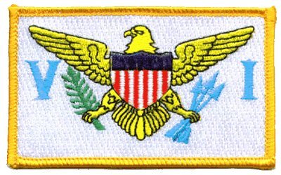 Virgin Islands iron-on embroidered patch