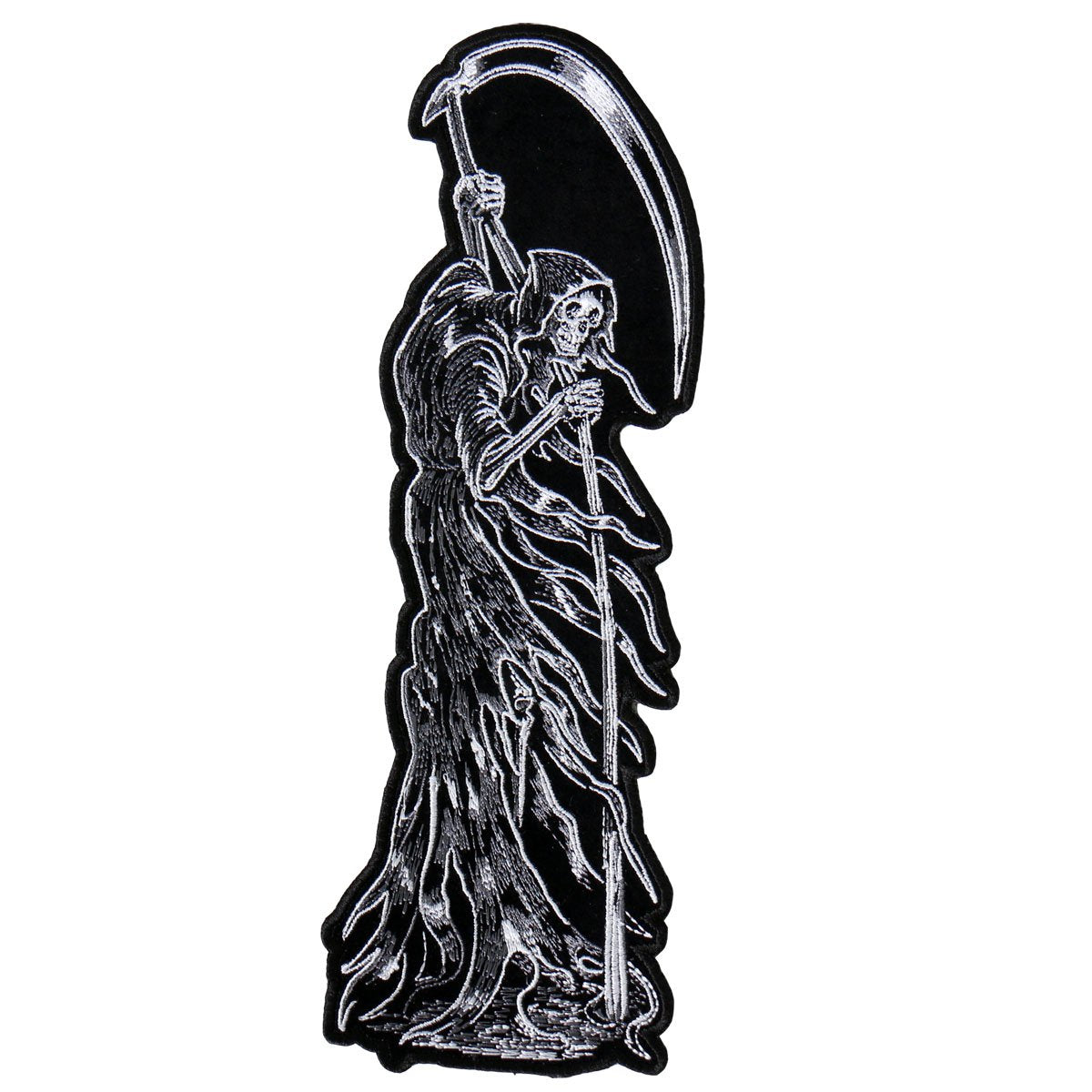 REAPER RIDER SLEEVE, Iron-On / Saw-On Rayon PATCH - 3" x 10"