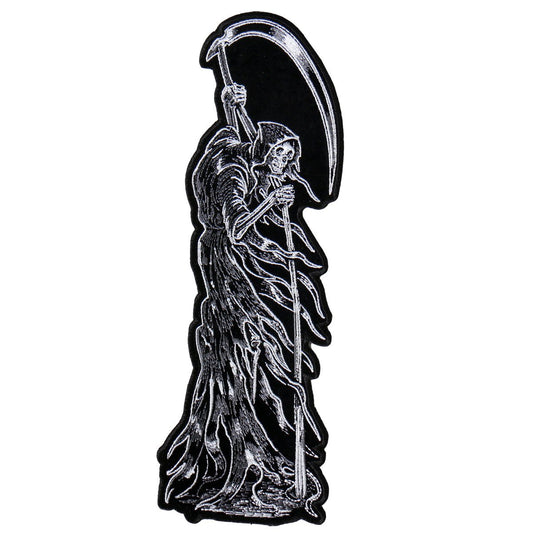 REAPER RIDER SLEEVE, Iron-On / Saw-On Rayon PATCH - 3" x 10"