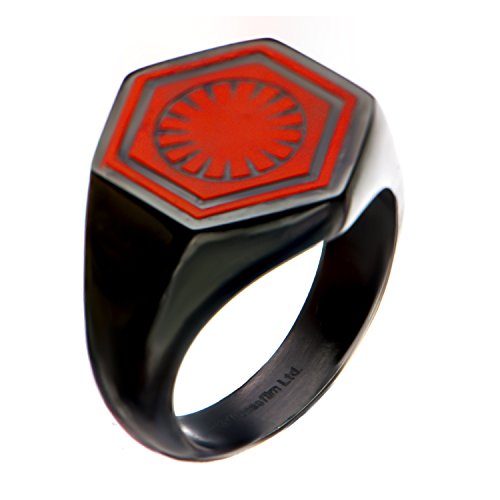 Star Wars - S9, S10, S11 FRST ORDR SIGNET, Officially Licensed Artwork - Ring. Size - 9. 10. 11 (11)