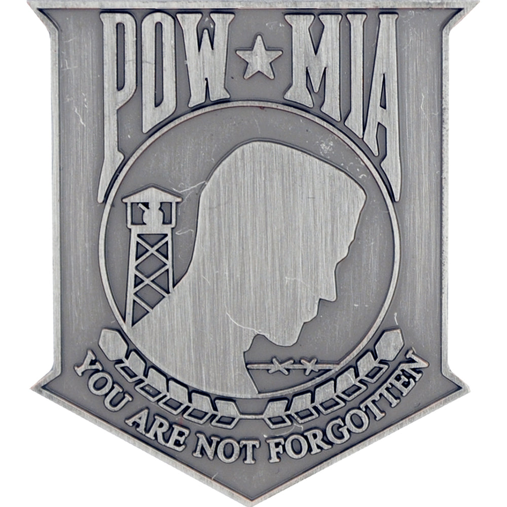 POW, WW & KIA HONOR, POW*MIA YOU'RE NOT FORGOTTEN Pewter - Artwork, Expertly Designed PIN - 1.5"