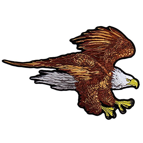 AMERICAN BY BIRTH, Exceptional Quality Iron-On / Saw-On, Heat Sealed Backing Rayon PATCH - 4" x 3"