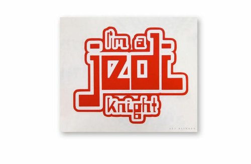 STAR WARS I'm a Jedi Rub-On STICKER Disney Officially Licensed Movie & TV Artwork, 4.75" x 6" - Long Lasting STICKER - R