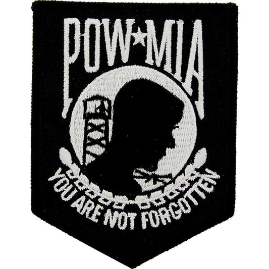 POW MIA - Patriotic Novelty Patches, Sew On Iron On Patch - 3.5"