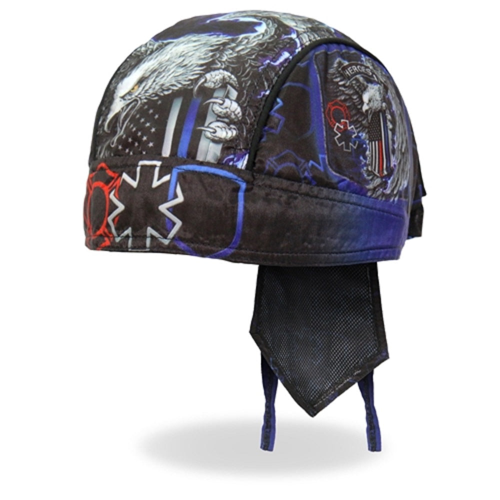 THIN LINE EAGLE HEADWRAP - Officially Licensed Original Thin Line Eagle Design Lightweight Biker Machine Wash Head Wrap