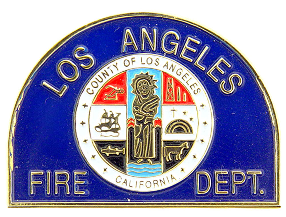 FIRE & EMS, LOS ANGELES Fire Department - Original Artwork, Expertly Designed PIN - 1"