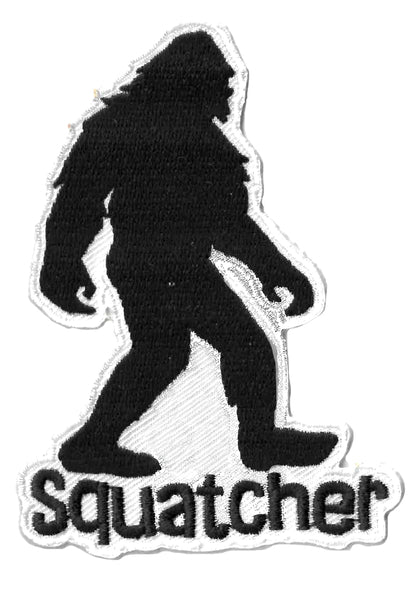 SASQUACHER PATCH - Matt Stewart Art's Sasquacher - Embroidered Artwork Iron-On / Sew-On PATCH - 3.5" x 2.5"