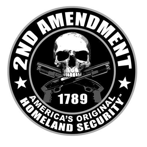2nd AMENDMENT - Funny Bikers Motorcycle HELMET Sticker DECAL - 2.75"