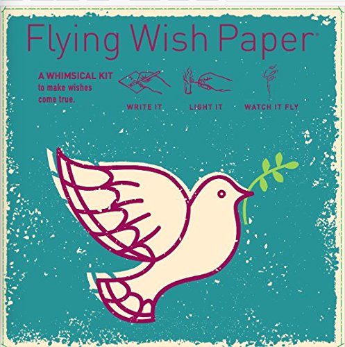 Flying Wish Paper® - Write it., Light it, & Watch it Fly - PEACE DOVE - 5" x 5" - Mini Kits