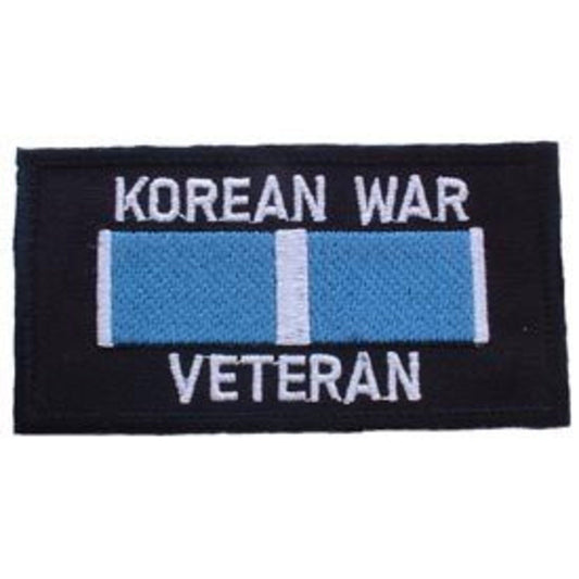 KOREA WAR VETERAN PATCH - Officially Licensed Korean War United States Patriotic Sew On / Iron On Patch - 4" x 2.125"