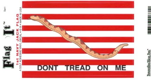 1st Navy Jack flag decal for auto, truck or boat