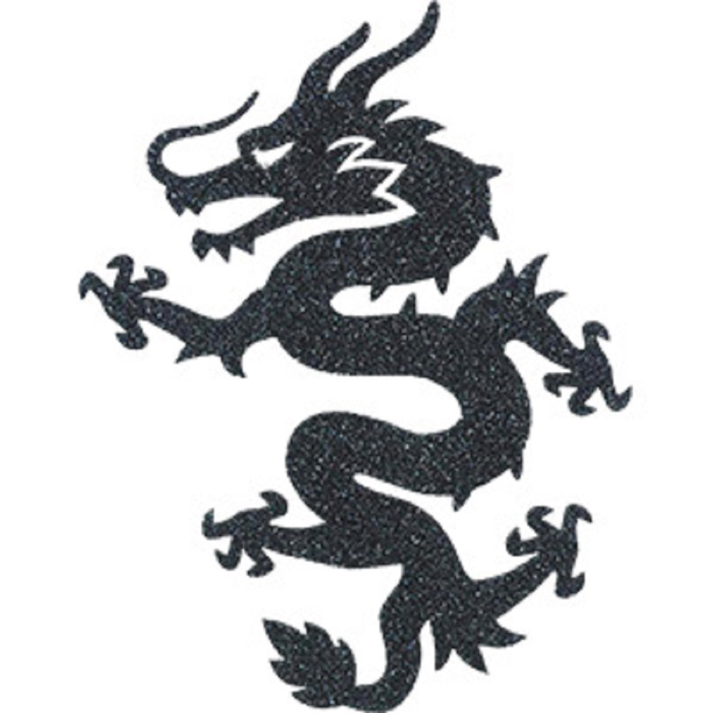 Large Dragon Head Patch - Sew Iron on, Original Artwork - Dragon Embroidered Patch - 3" x 3.86"