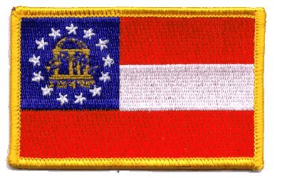 The Georgia New 2004 PATCH, by: "Flag-It" The Most Trusted Brand, Superior Quality Iron-On / Saw-On Embroidered Patches