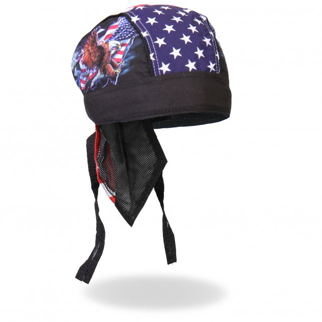 FLAG & EAGLE - High Quality Micro-Fiber & Mesh Lining Bikers HEADWRAP