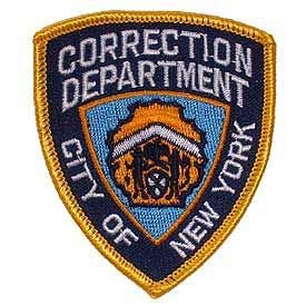 NEW YORK CITY CORRECTIONS PATCH - Official Embroidered United States Police Dept. Patriotic Sew On / Iron On Patch - 3"