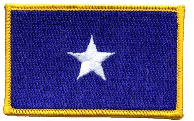 Bonnie Blue iron-on embroidered patch