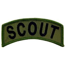 US ARMY, SCOUT Green - Novelty Patches, High Quality Embroidered Sew On Patch - 4" X 1.5"