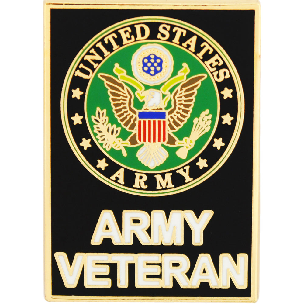 U.S. ARMY, ARMY SYMBOL VETERAN - Original Artwork, Expertly Designed PIN - 1.125"