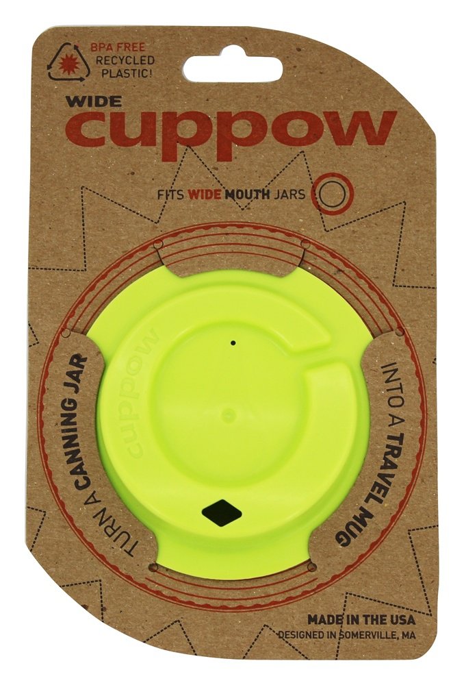 CUPPOW Wide Chartreuse Mason Jar Lid, 1 Each