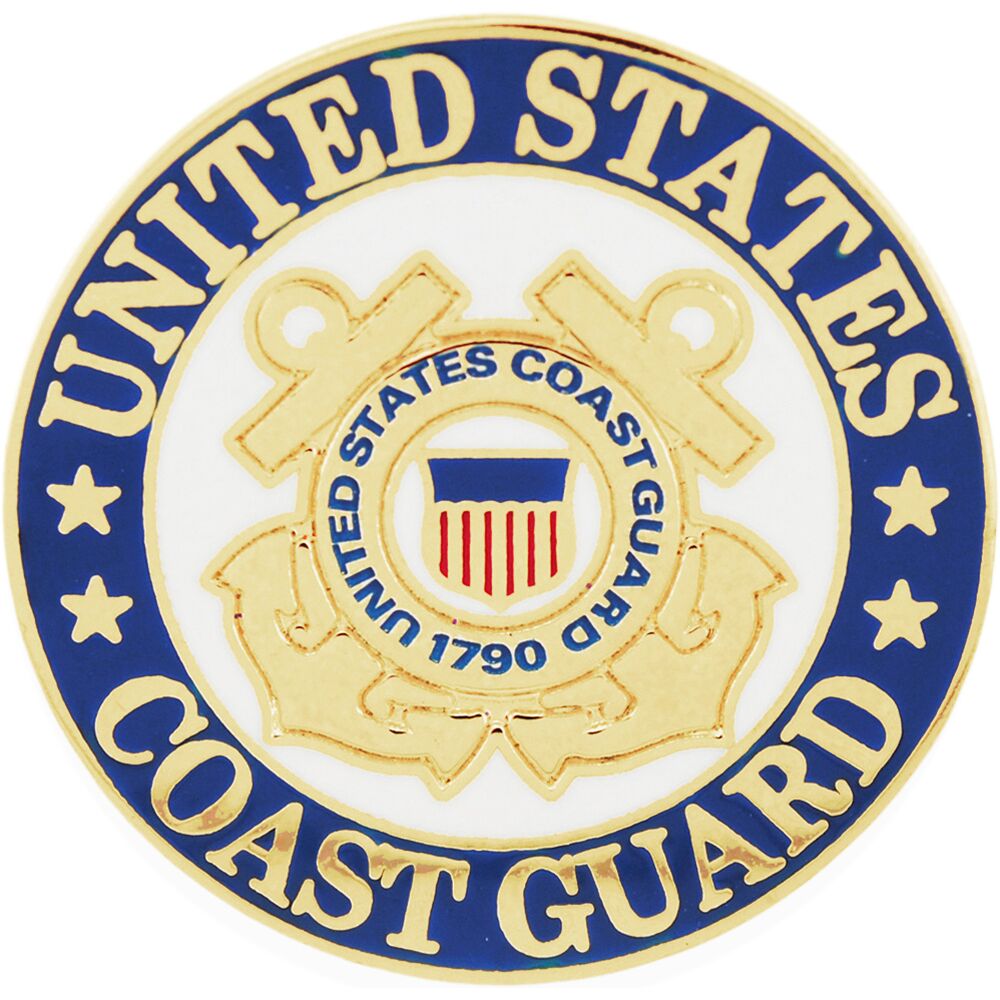 U.S. COAST GUARD, USCG LOGO II (REG) - Original Artwork, Expertly Designed PIN - 1"