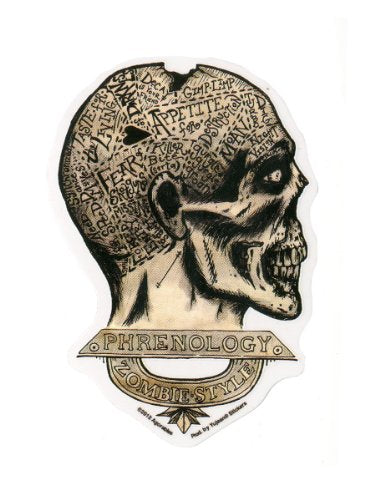 Agorables - Zombie Phrenology - Sticker / Decal