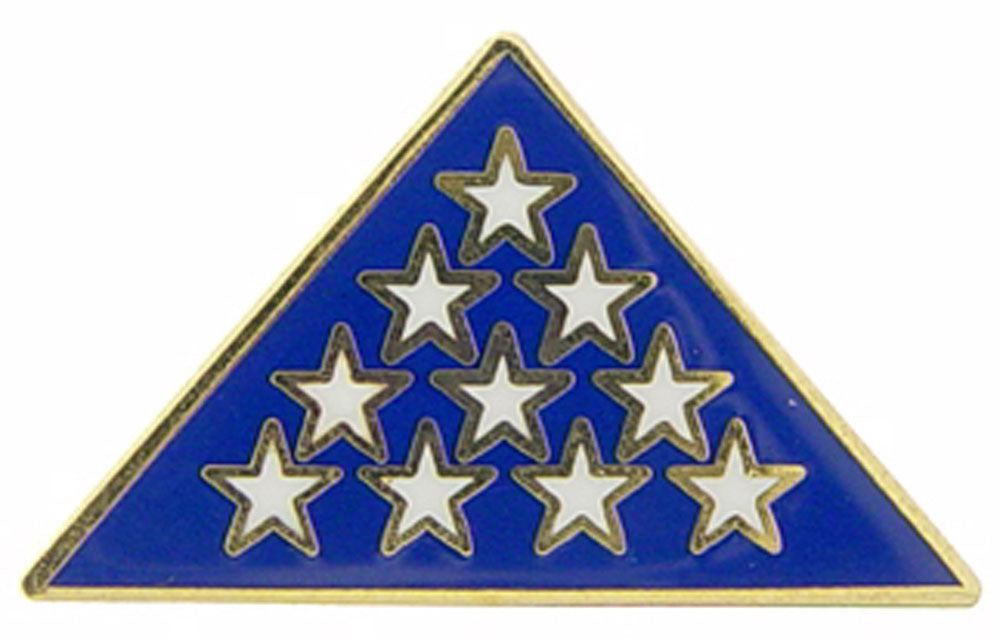 POW, WW & KIA HONOR, MEMORIAL FLAG FOLDED - Original Artwork, Expertly Designed PIN - 1"