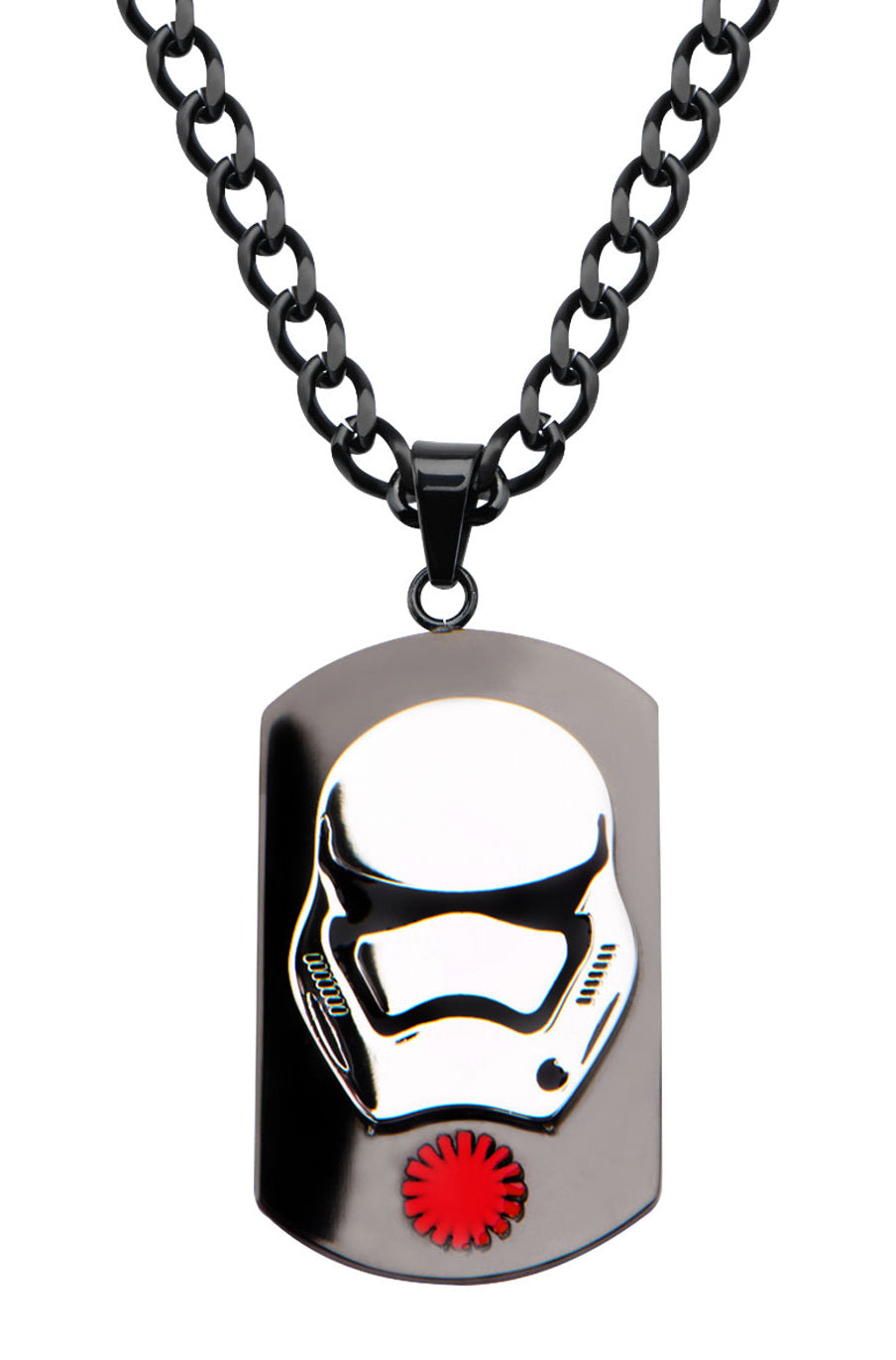 STAR WARS EPISODE 7 STORMTROOPER DOG TAG PENDANT NECKLACE - Officially Licensed Stainless Steel Pendant Necklace w/ 22" Chain